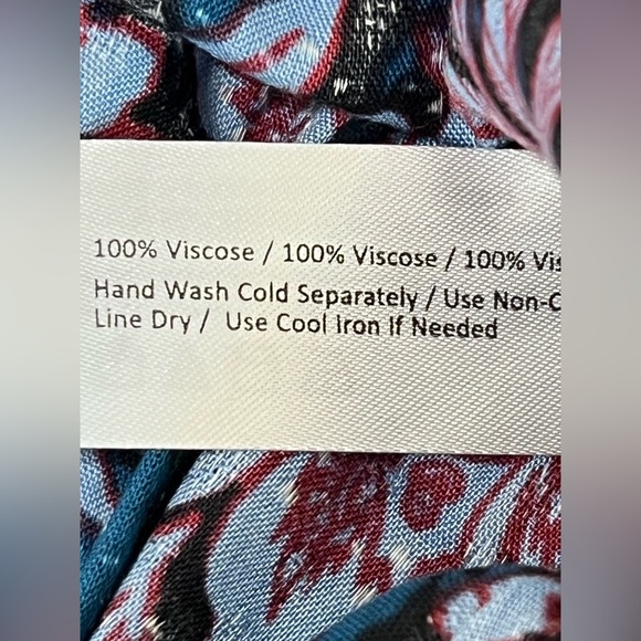 NWT Band Of The Free Josie Sapphire Mixed Print Long Sleeve Top Small - Picture 8 of 12